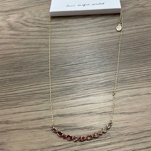NWT Loft gold jewel necklace